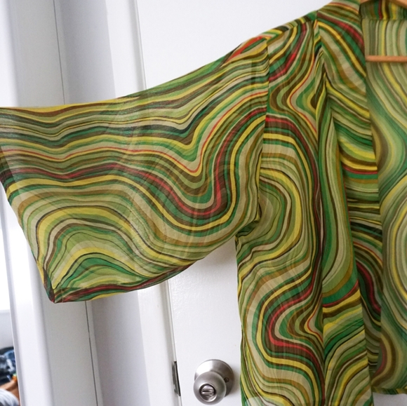 Green Retro Kimono - Picture 5 of 5